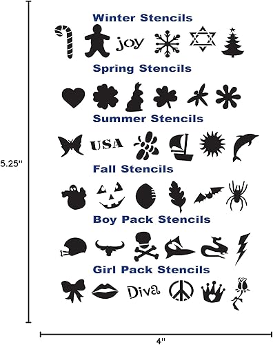 Miniatura 2 de Davis HFS.Win Winter Collection - Plantillas manos libres