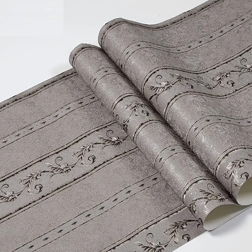 Q QIHANG Papel tapiz de PVC de damasco de flores 3D de lujo europeo para dormitorio, sala de estar, fondo de televisión, decoración retro del hogar,