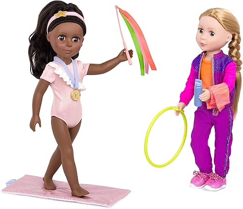 Miniatura 3 de Glitter Girls – Juego de gimnasia con mochila y tapete para muñecas de 14 pulgadas – Juguetes, ropa y accesorios para niños a partir de 3 años