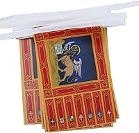 Vista 289 de Guatemala 19.7 ft BUNTING Flag 20 banderas 9'' x 6'' - Banderas de cuerda guatemalteca 5.9 x 8.3 in - AZ FLAG