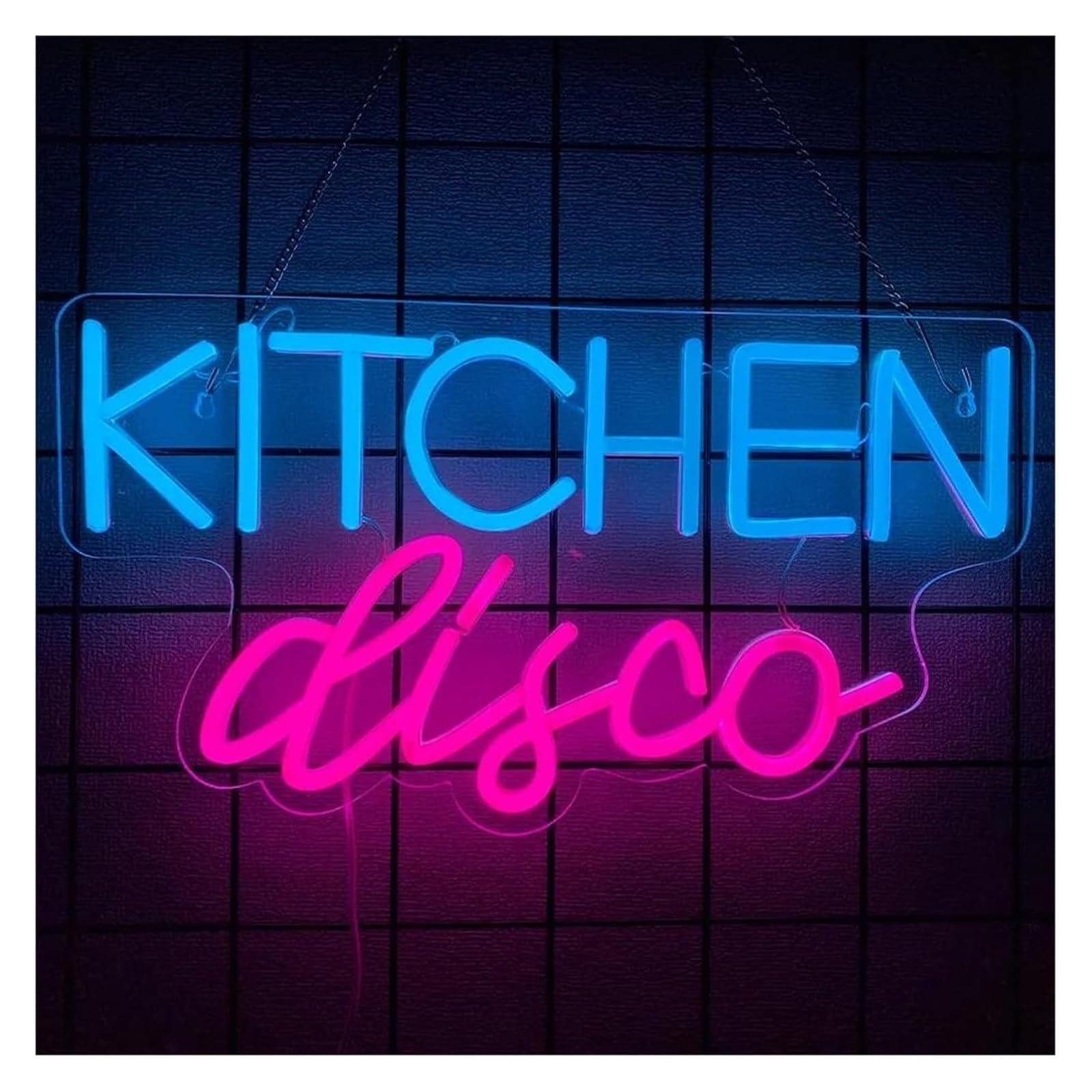 Neón Sign Discoteca de cocina con letrero neón, luz LED regulable, para ideal para bares, cocinas, cafeterías y restaurantes