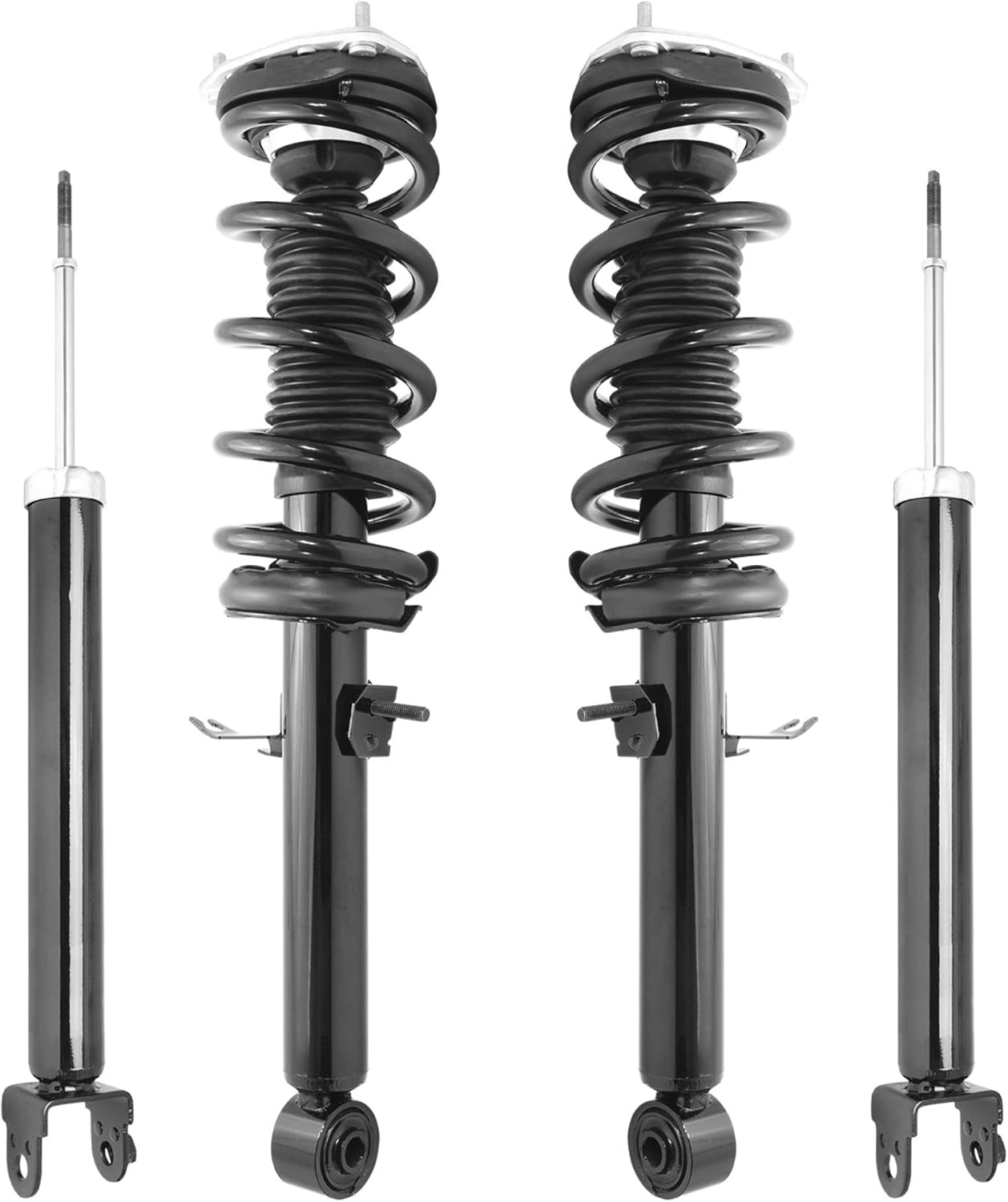 Unity Automotive 4-11405-255090-001 Front and Rear Replacement Complete Strut Assembly Shock Kit Fits 2009-2013 Infiniti G37