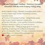 Maple Truffles – Premium Canadian Chocolate Gift Box with Creamy Filling, 204g