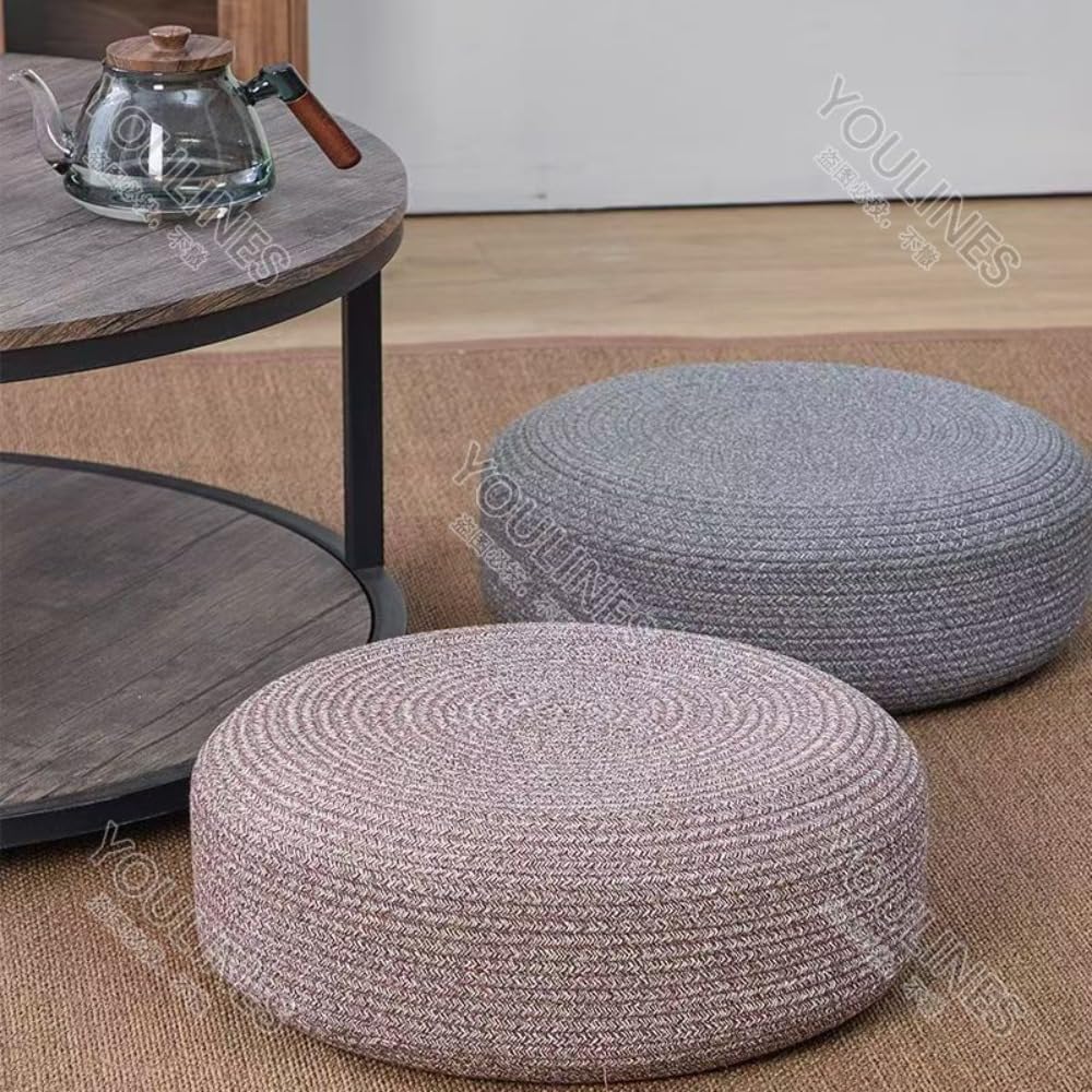 ソファのフットスツール、座布団です、クッション、北欧デザイン、滑り止め付き、軽量、綿糸とパールコットンの混紡、すべての季節に適してい