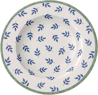 Villeroy & Boch Cordoba Rim Soup, 9 in, White/Blue/Green