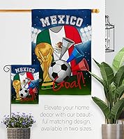 Vista 8 de Bandera de la Copa Mundial de Fútbol de México, juego deportivo, pelota de fútbol, actividades de entretenimiento, decoración física, pancarta