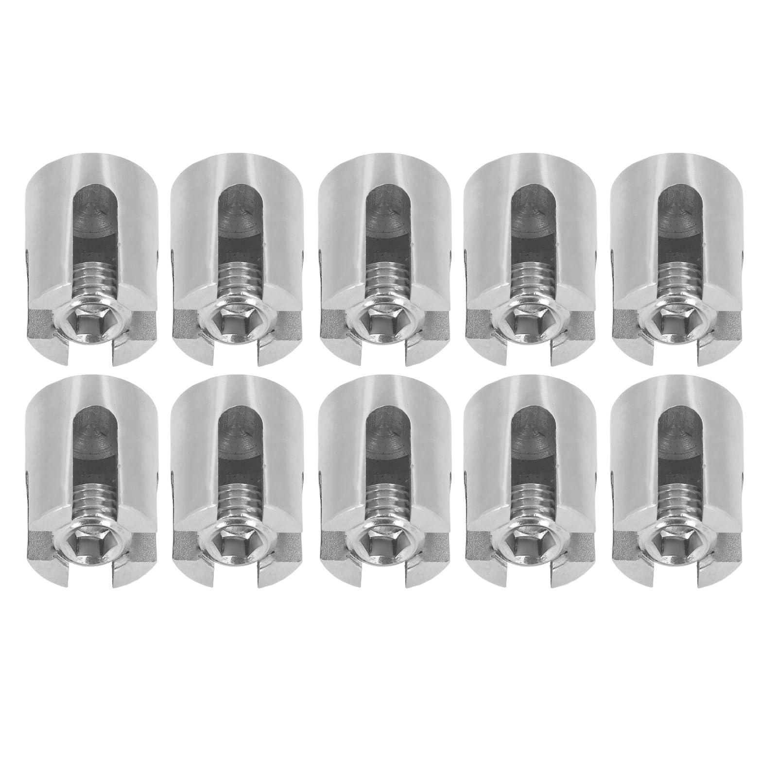 Zerodis Morsetto per Cavo Incrociato, Clip per Fune in Acciaio Inossidabile 316 per Ringhiera per Cavi, Adatto per Fune Inferiore a 8 Mm, Tenuta a Croce a 90 Gradi, Facile Installazione per