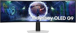 Odyssey OLED G9 49英寸 游戏显示器 S49DG930 32:9 双QHD (5120 x 1440) 240Hz 0.03ms HDMI 2.1 [平行进口商品]