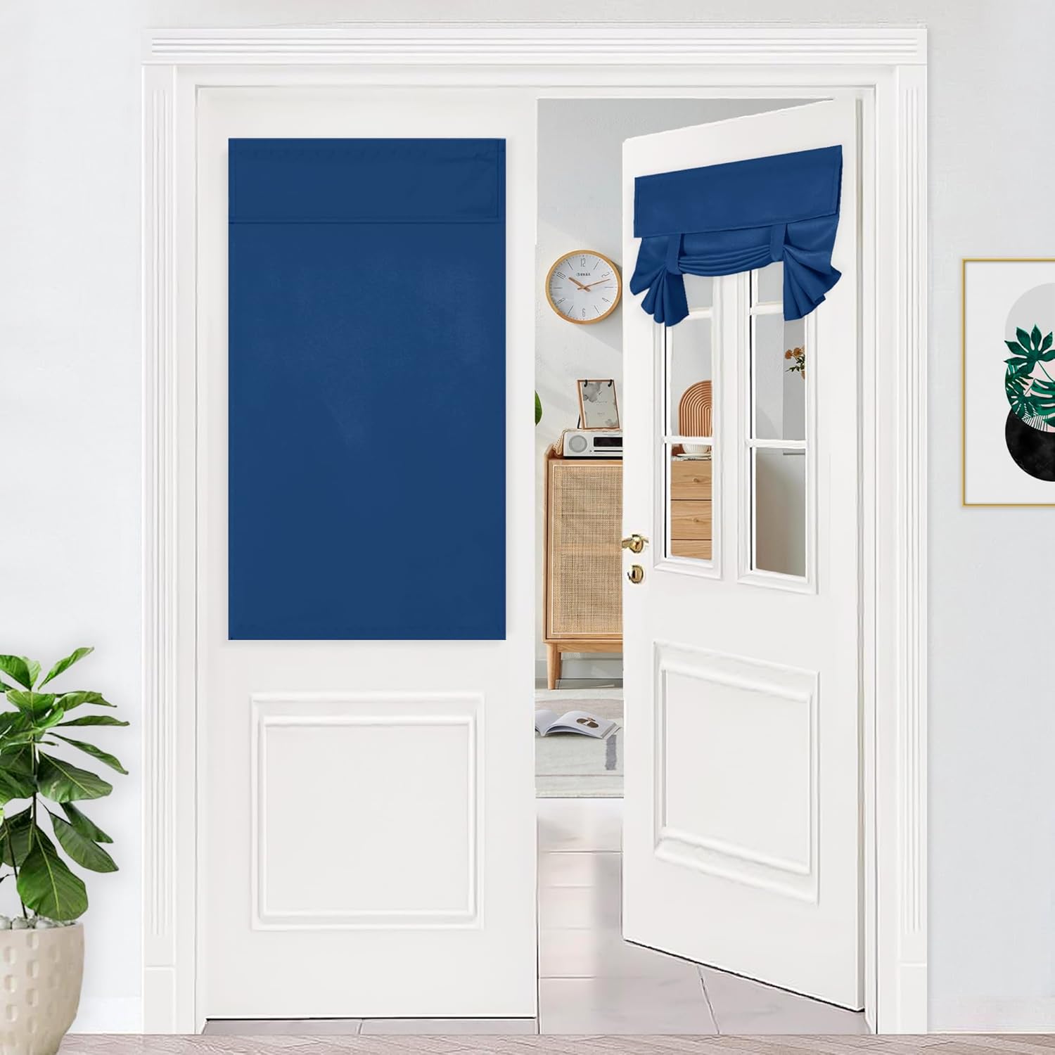 Amazon.com: DWCN Blackout Door Curtains, Thermal Insulated Block Light ...