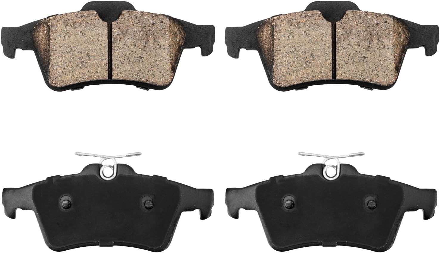 PHILTOP Ceramic Rear Brake Pads For Saab 9-3 2004-2011, 4 Pcs replace # D1095