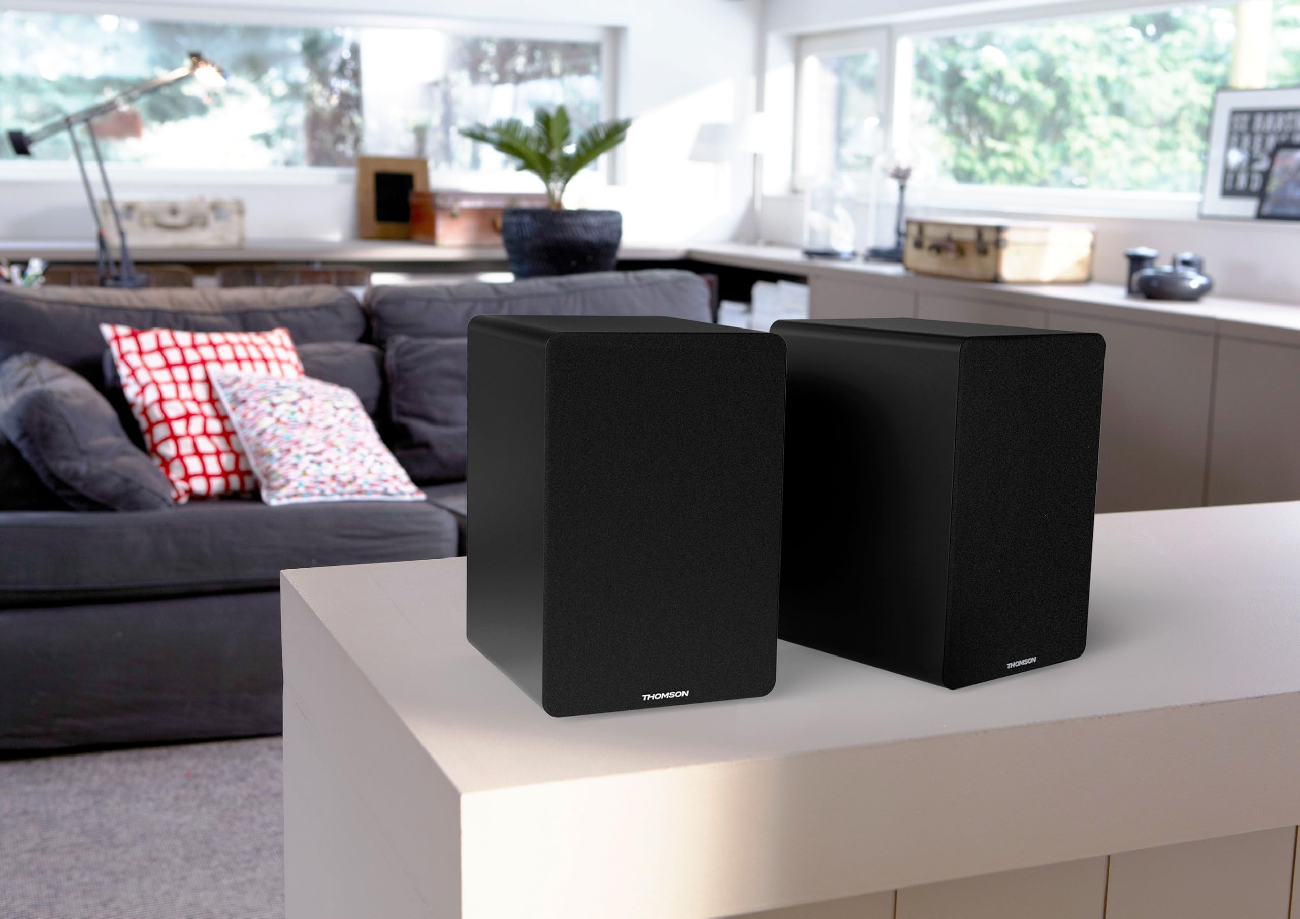 THOMSON WS400DUO Ensemble de deux enceintes 2x 7,5W Noir