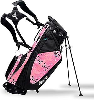 Frogger Function Hybrid Golf Bag for Men and Women with Stand - Ultra Lightweight Golf Bag with 7 Spacious Pockets, 2 Integrated Latch-it Receivers and Ergonomic Dual Shoulder Straps