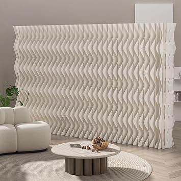 Paper Partition, Paper Room Divider, Folding Papers Room Divider, Paper Retractable Rooms Dividers, Deformable Separation Wall, Multifunctional Partitions150x210cm/59x82.6in