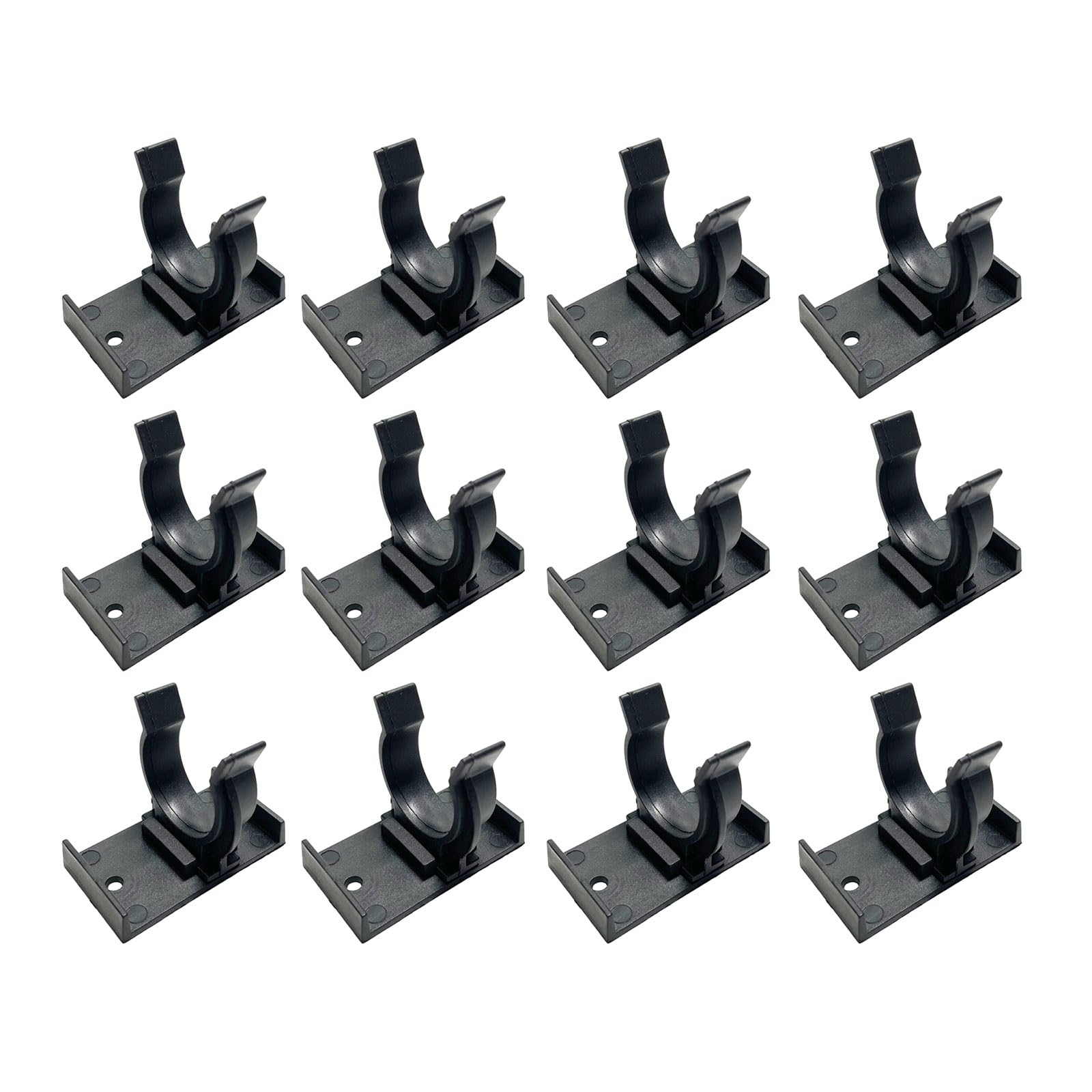 Uqezagpa 12pcs Kitchen Skirting Board Fastening Clip Sturdy Mounts Without Screws Accessory for 32 42mm Kitchen Feet Furniture Hardware Clip