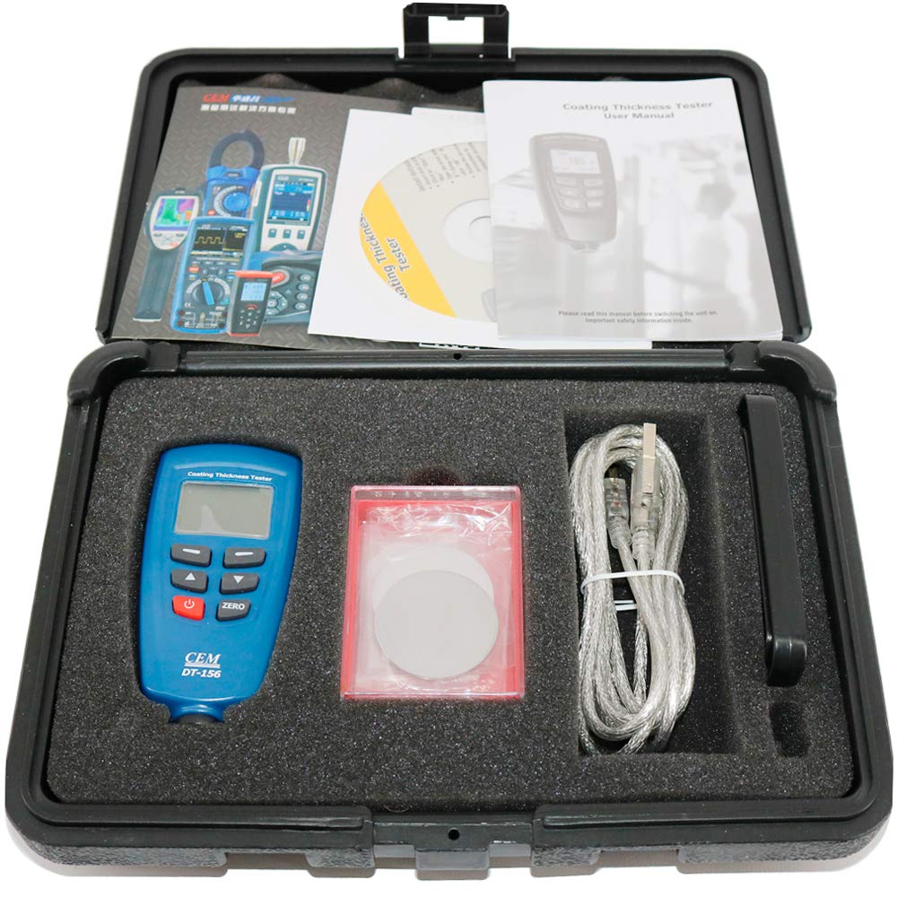 DT-156 Medidor Digital de Espesor de Pintura Con Sonda F y NF Integrada