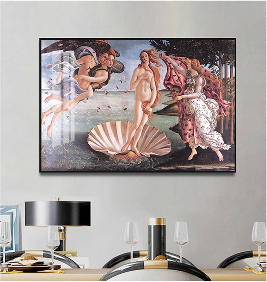 ヴィーナスの誕生 絵画 フレーム付き ウォールアート インテリア ヴィーナスの誕生 絵画 フレーム付き ウォールアート インテリア