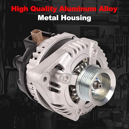 Miniatura 6 de TOPAZ Alternador compatible con Acura TSX 2009-2014 Honda Accord 2008-2012 2.4L L4 repuesto 11390 104210-5890 31100-R40-A01 12V 130A
