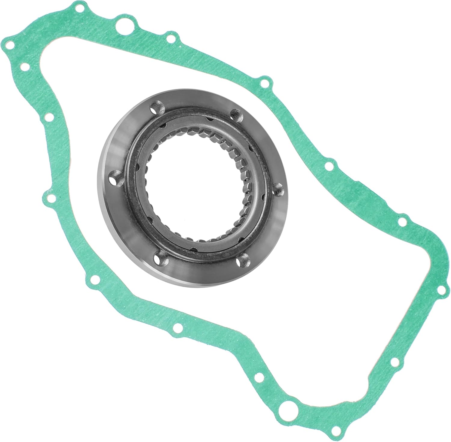 Caltric Starter Clutch One Way Sprag and Gasket Compatible with Arctic Cat 500 Auto 4X4 2003 2004 2005-2009