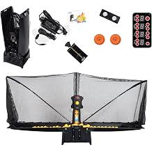 Automatic Ping Pong Robot with Auto Recycling 9 Spins, 4-40m/s, 90 Balls/Min, Jam-Proof, Foldable Home Use for Beginner to Pro