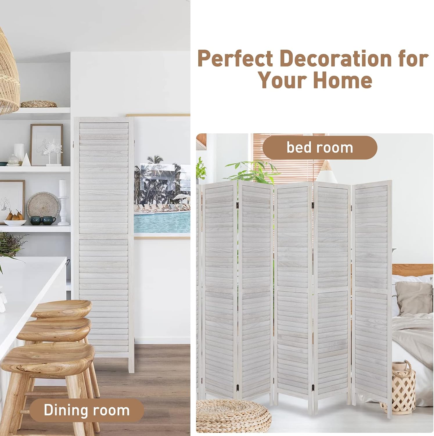 ECOMEX 8 Panel Room Dividers,6FT Wood Room Divider Thailand | Ubuy