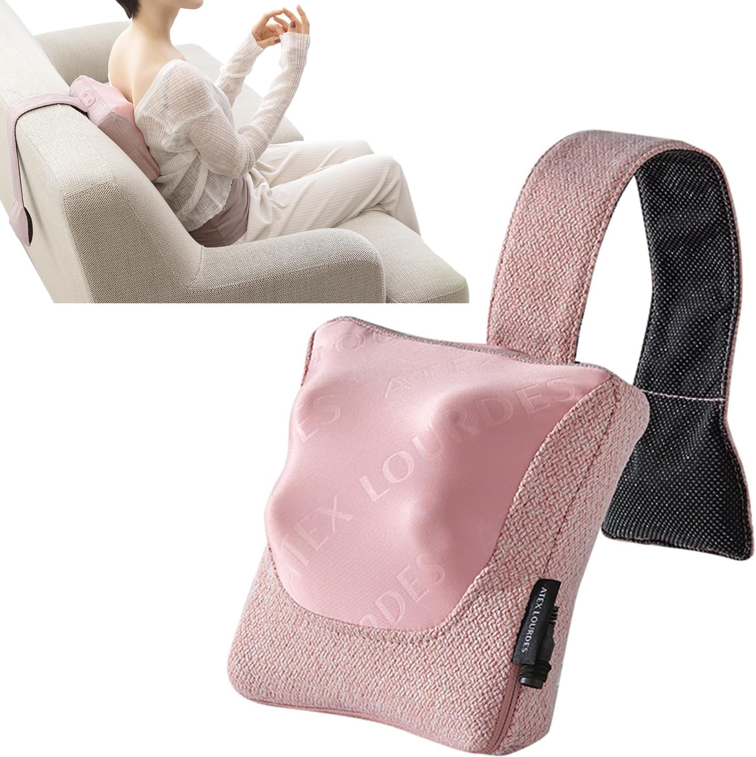 アテックス ATEX マッサージ器 肩 肩コリ 肩甲骨 首 ネック ネックマッサージャー ネックマッサージ マッサージクッション XS AX-HC230pk ピンク ミニ 軽い コンパクト 肩甲骨まわりをしっかり刺激 ゆらす動きでスッキリ 母の日 父の日 敬老の日 誕生日 ギフト プレゼント