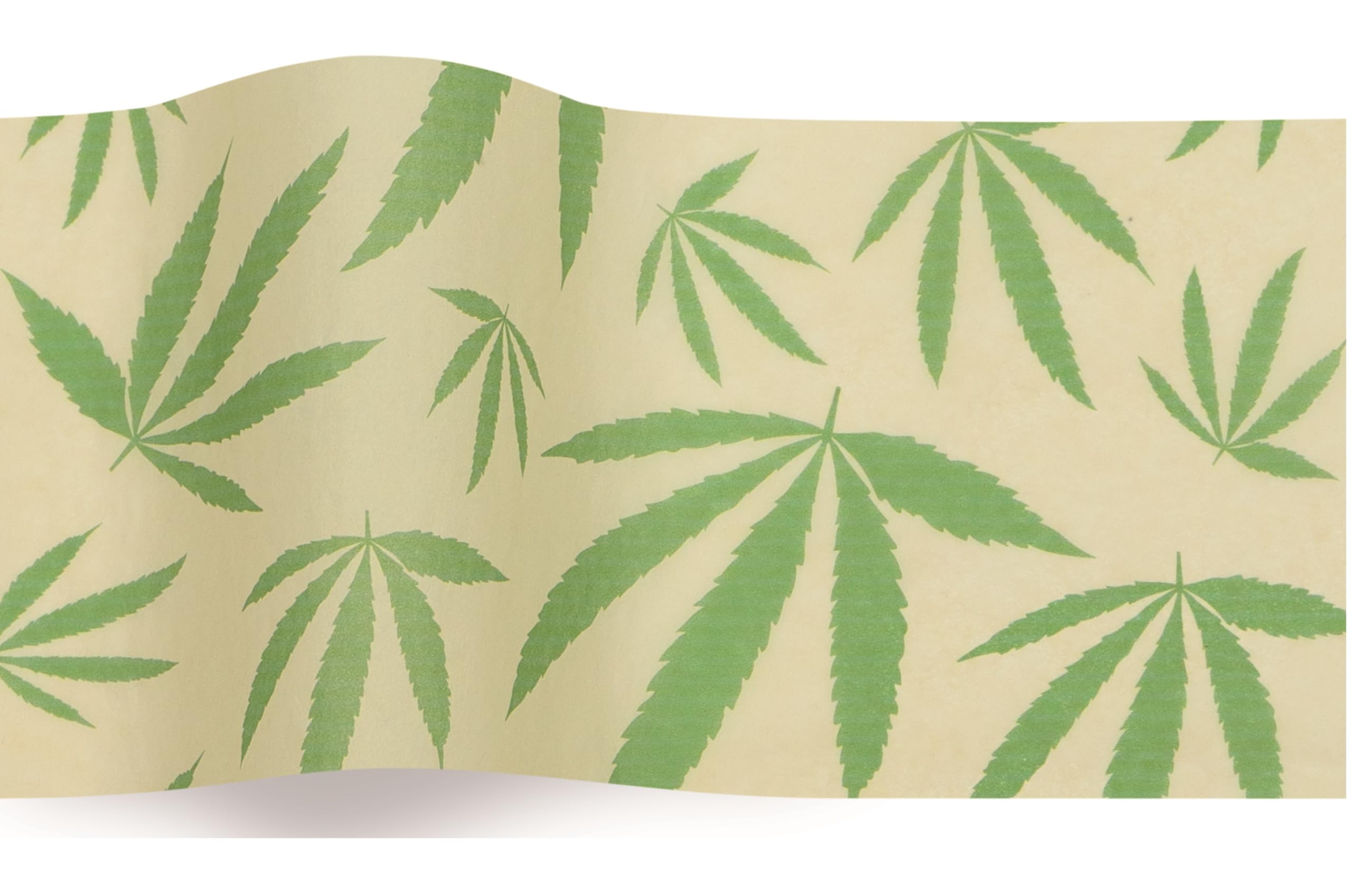 MustBeBonkers Luxury Printed Tissue Wrapping Paper Tissue 16gms - Acid Free - 34 x 45 cm (Cannabis Leaves, 25) โ image 1