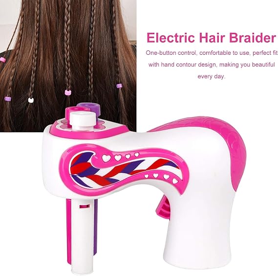 Automatic Hair Braider, DIY Hairstyle Twist Braiding Electric Tool 3 Strands Weave Roller Machine for Women Girls