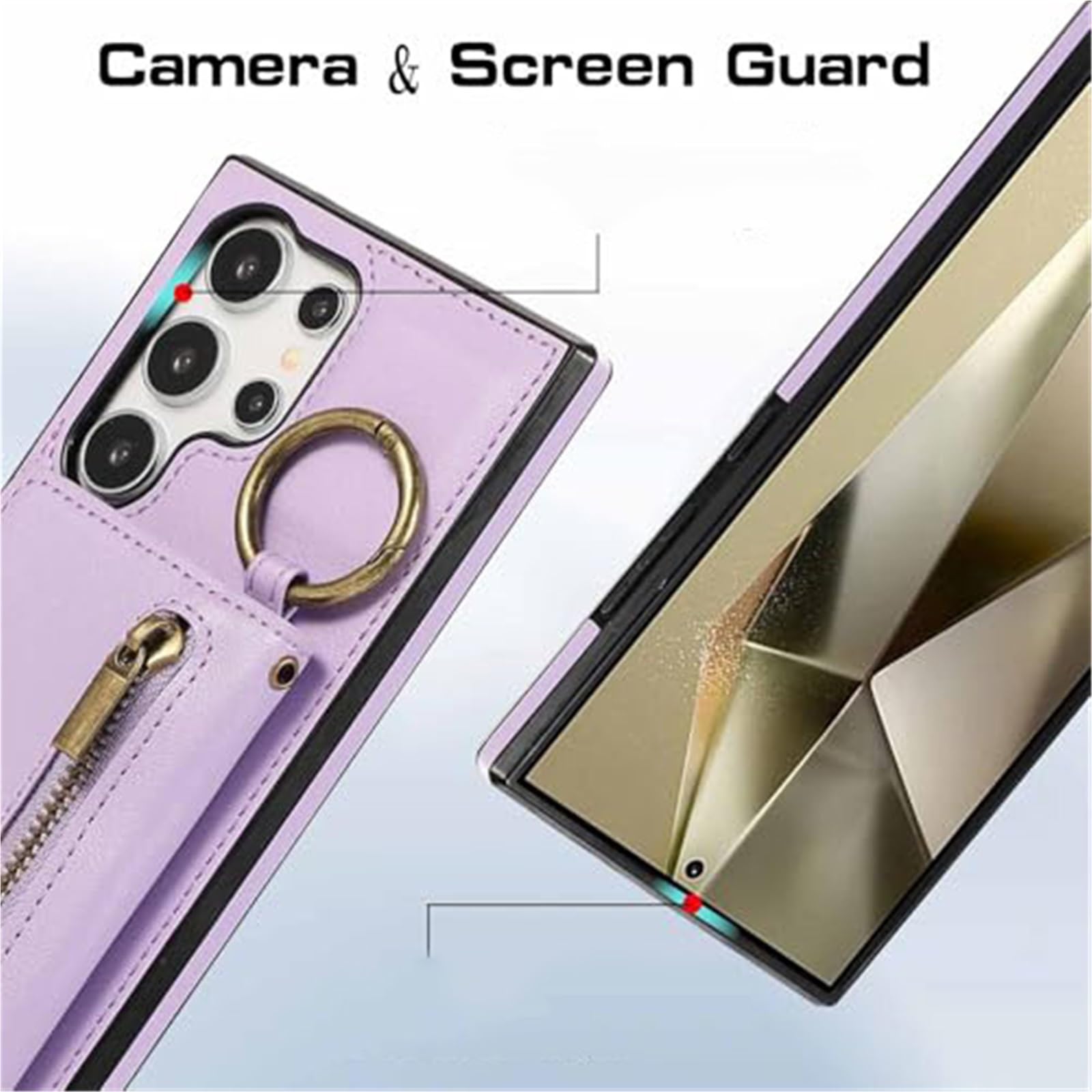 Etui do Samsung Galaxy S26 Ultra/S26 Plus/S26, odporne na zarysowania, skórzane etui z przegródkami na karty, długie etui (czarne, S26)