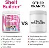 Creatina para Mujeres | Creatina Monohidratada + BCAA en Polvo Myo-Inositol Colágeno Biotina Ácido Hialurónico Folato L Glutamina Vitamina D3 Hierro Zinc D-Chiro-Maca Digestión Shelf Builder por Clean Nutra 7