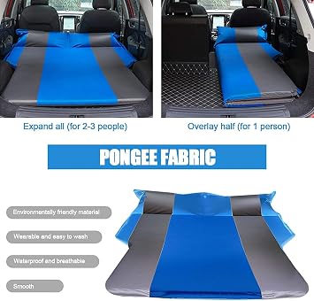 GJXJY Car Automatic Air Mattress Inflatable Bed for Car Trunk Air Mattress with 2 Pillows, Waterproof, Leak Proof, Universal Car SUV Truck