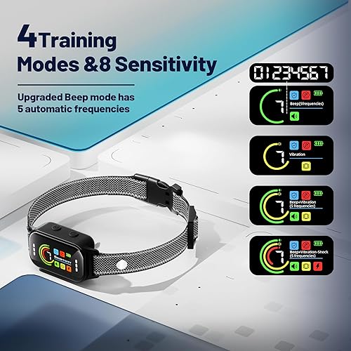 Miniatura 4 de Collar antiladridos para perros, collar antiladridos para perros grandes, medianos y pequeños de 8 a 130 libras, collar antiladridos, collar de