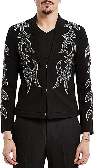 Amazon Pizoff ピゾフ メンズ ジャケット オシャレ ブラック 細身 礼服 コート ジャケット 通販