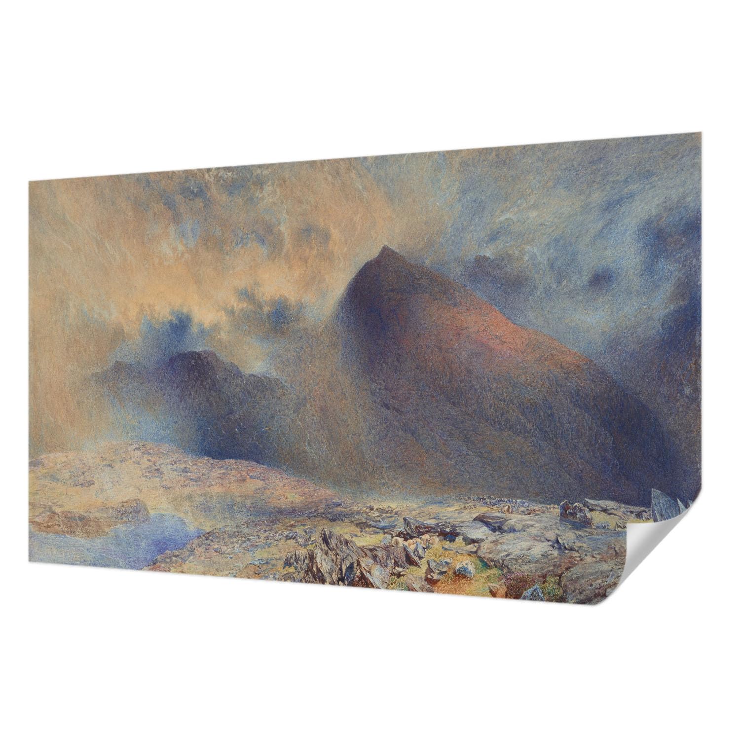 Papier peint montagne pour chambre et salon décoration panoramique 416x254