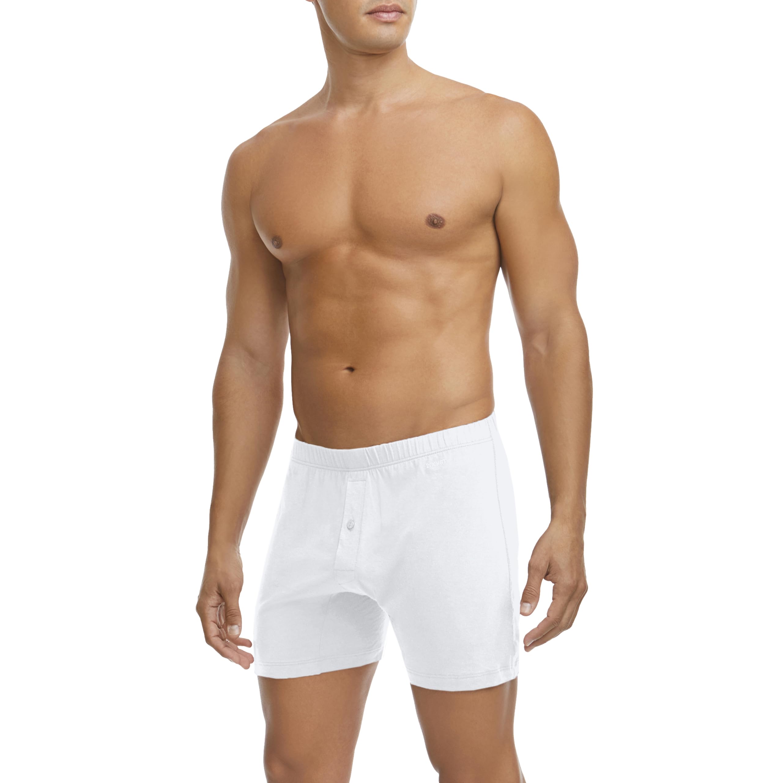 2(X)IST Pack de 3 bóxer Pima de punto de algodón blanco LG