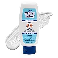 Vista 1 de Coral Isles Sunscreen SPF 50 Hawaii Reef-Safe Act Compliant Octinoxate & Oxybenzone Free Broad Spectrum UVA/UVB Protection Water Resistant