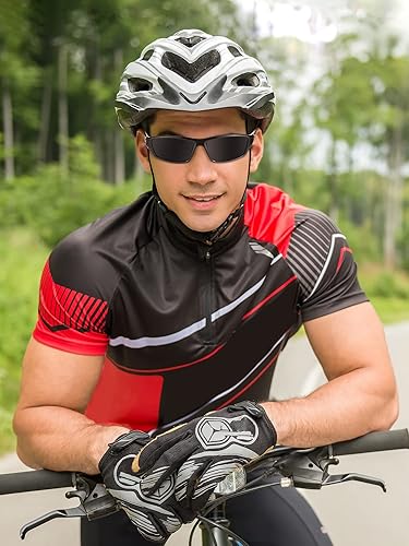 Miniatura 6 de Konohan 9 pares de lentes de sol deportivos polarizados para hombre, lentes de sol tácticos, para conducir, correr y para hombre