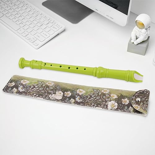 Miniatura 15 de Flauta para principiantes, niños y adultos, 8 agujeros, soprano, con varilla de limpieza y funda de cuero para estudiantes, entretenimiento en casa