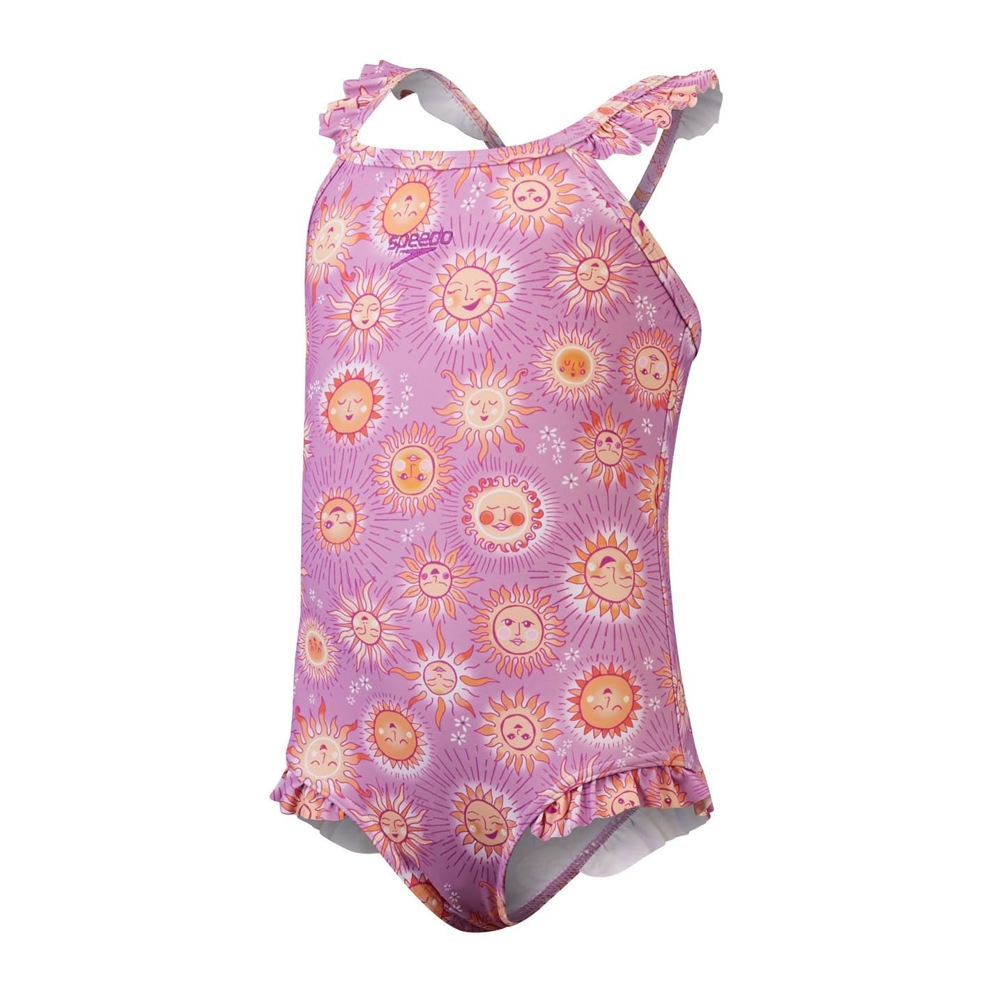 Speedo  Kids' One Piece Swimsuit - Purple/Ora - 5Y