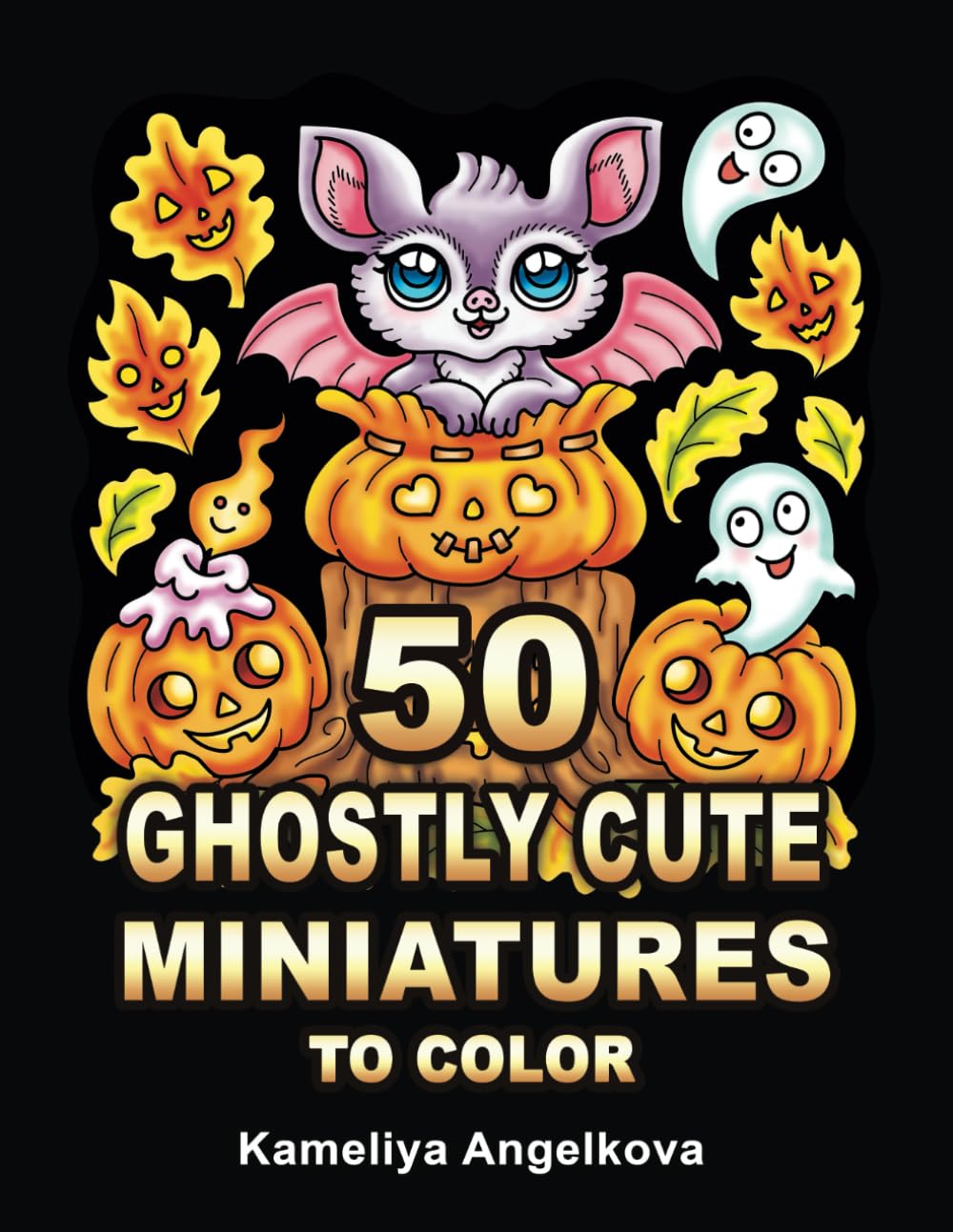50 Ghostly Cute Miniatures to Color