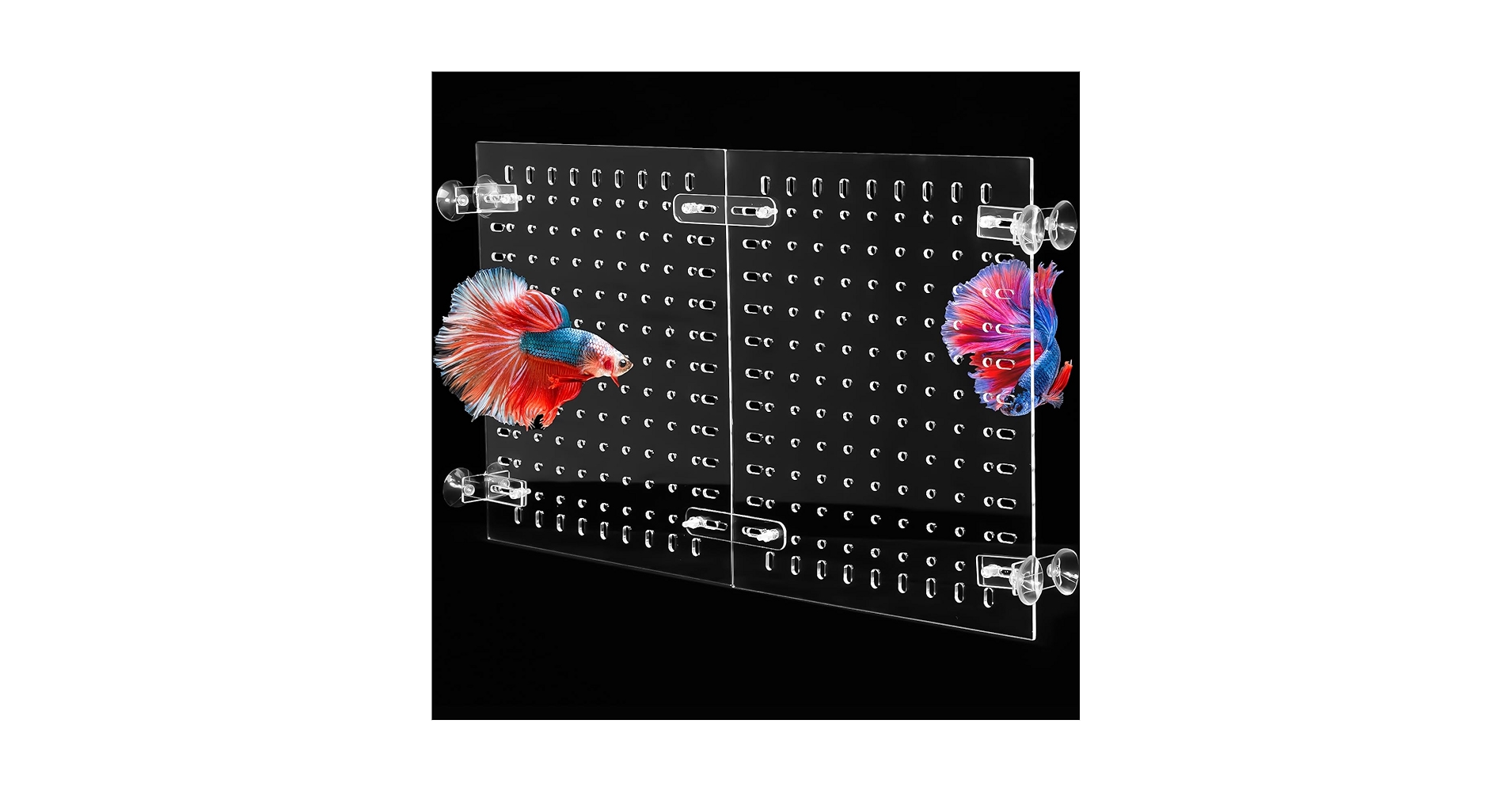 Lifewithpets 10 Gallon Aquarium Tank Divider. Perfect For Betta Fish Tanks. ONLY Compatible With USA Tank Sizes Listed Below. NO Suction Cups Required