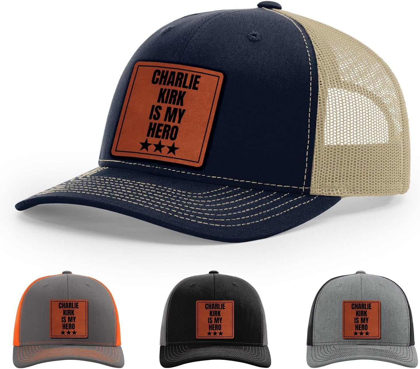 Charlie Kirk Is My Hero Hat, RIP Charlie Kirk Hat, Charlie Kirk Memorial Hat