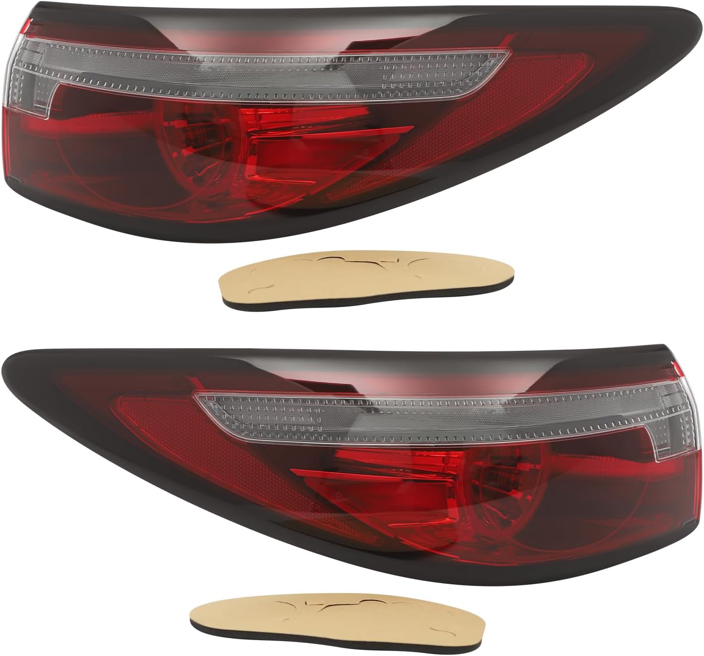 Rear Taillight, for Mazda 6 Atenza 2018-2022 LED Outer Tail Light, GRF5-51-160B GRF5-51-150B, MA2804127 MA2805127 Outer Tail Lamp Direct Replacement Assembly (Left + Right Side)