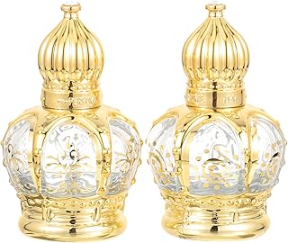 2 Pcs Glass Holy Water Bottles, 10ml Mini Holy Oil Roller Bottle, Refillable Holy Water Containers for Church Wedding Party Favors Gift