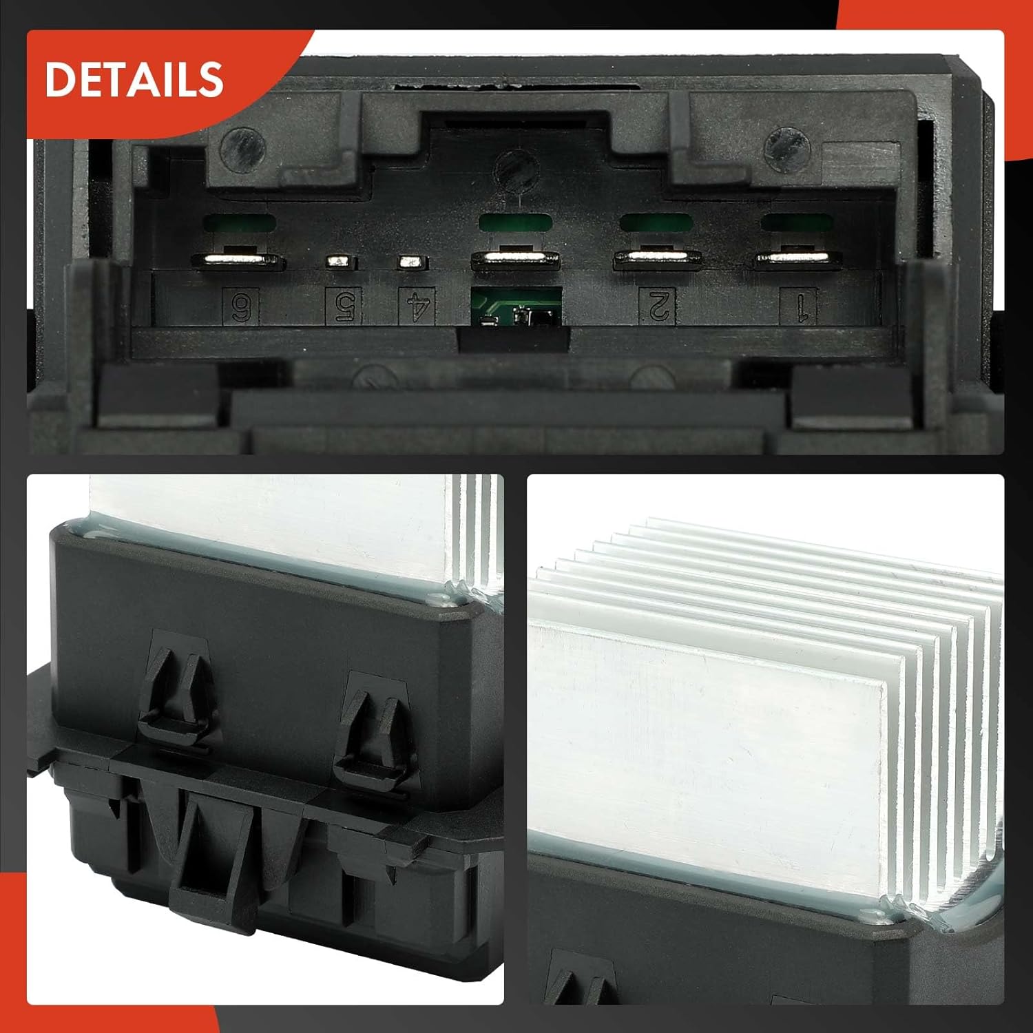 A-Premium Front HVAC Blower Motor Resistor Compatible with Mazda 6 2010 2011 2012 2013, with Automatic Temperature Control