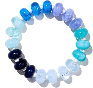 Chunky Colorful Beaded Resin Acrylic Stretch Bracelets For Women | Handmade Resin Beaded Bracelets Summer bracelet Fashion Vacation Jewelry Accessories