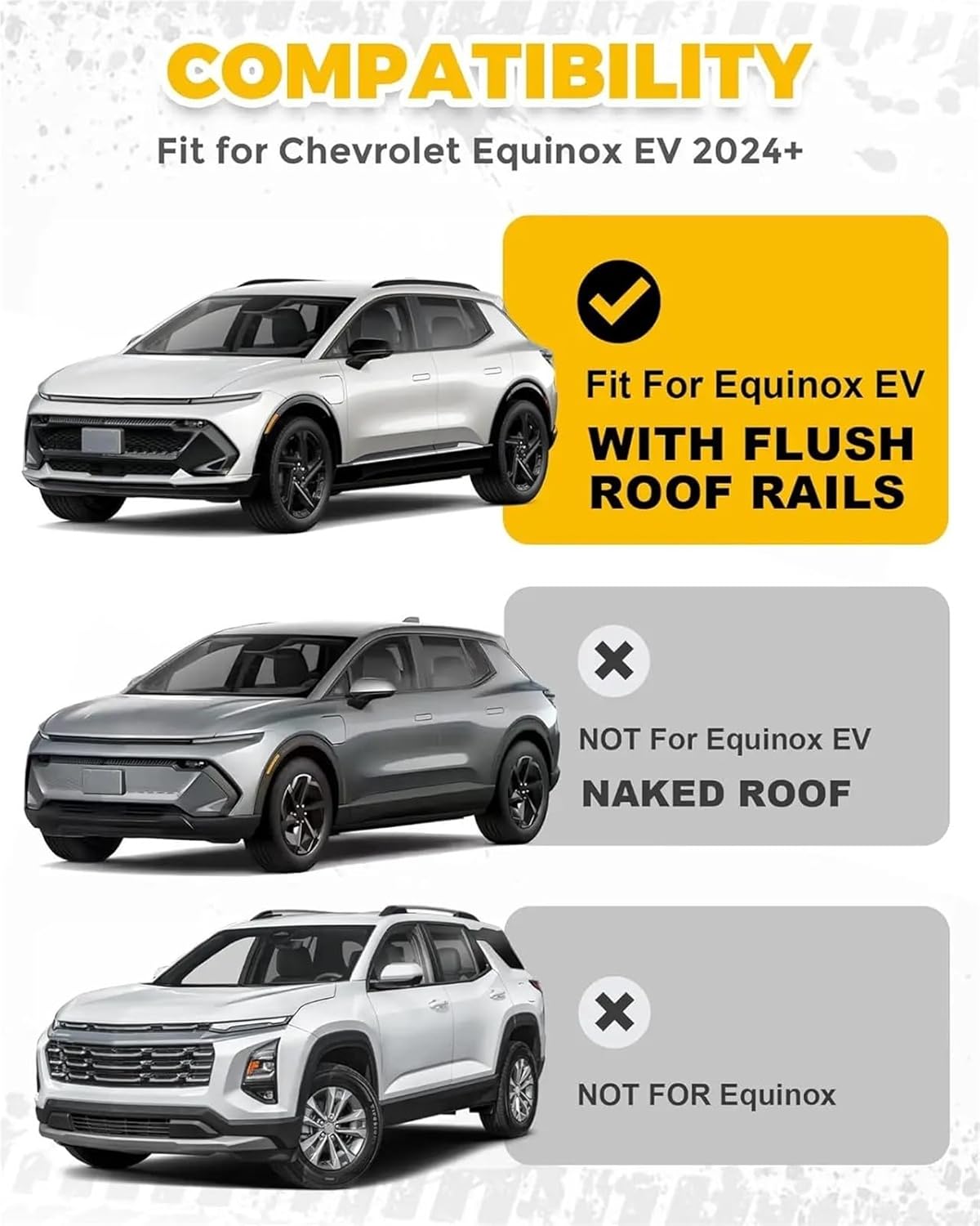 Compatible Lockable Cross Bars for Select SUV Models, 330 LBS Capacity Roof Rack Cargo Carrier