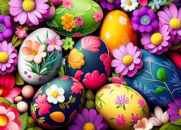 Jigsaw Puzzles for Kids Colorful Easter Egg Puzzle Easter Puzzles for Adults 1000 Piece Jigsaw Puzzles