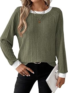 Long Sleeve Shirts for Women 2025 Fall Sweaters Lightweight Casual Tunic Tops Loose Fit Winter Clothing Blouses S-2XL