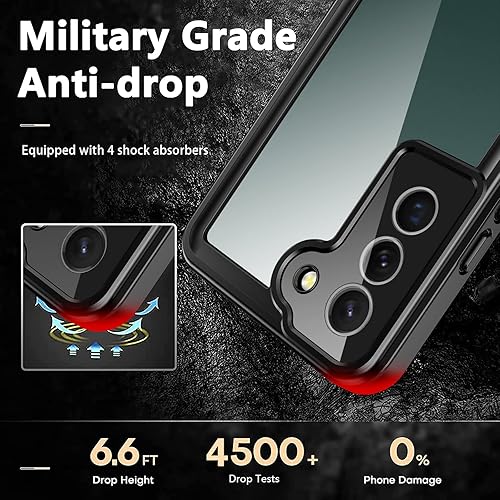 Miniatura 3 de ANTSHARE Funda protectora para Samsung Galaxy S22 impermeable, con protector de pantalla integrado, resistente a prueba de golpes 360 de cuerpo