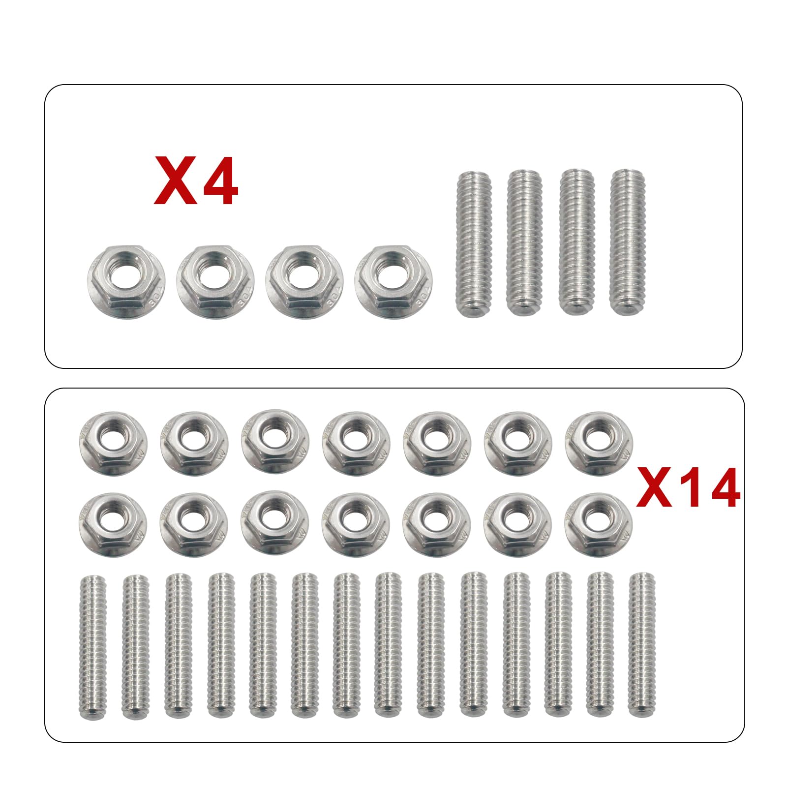 Kit De Boulons De Carter D'huile En Acier Inoxydable Pour Moteurs Chevy Small Block 283, 327, 350, 400 - Remplacement Complet - 3